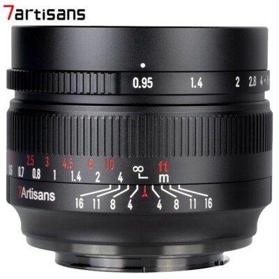 7artisans 35mm F0.95 APS-C Manual Focus Lens For Canon Nikon Sony Fujifilm M43 