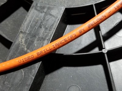 Belden 1695A Video Brilliance HD-SDI RG6 Coaxial Cable 6GHz Plenum Orange /10ft