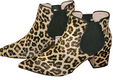 NWOB ZARA leather animal print shoes boots sz 38 NEW
