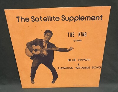Elvis Presley The King Sings Satellite Supplement Blue Hawaii 45 Sleeve NM 1975