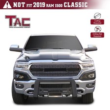 Tac Mesh Modular Bull Bar Brush Grille Guard 2019-2024 Ram 1500 Mild Steel Black