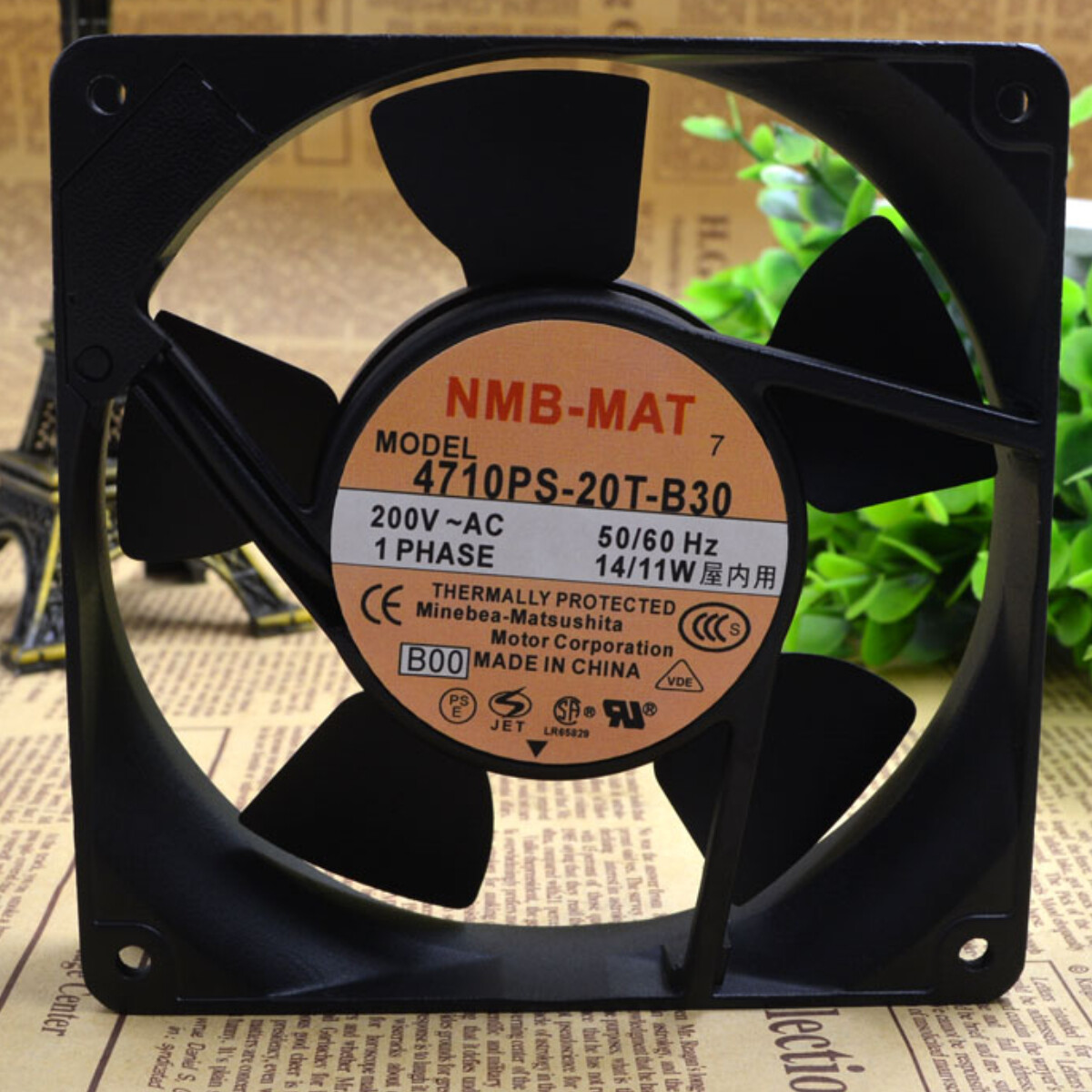 日立冷却ファン 4710PS-20W-B30① NMB 2 4710PS-20T-B30 12025 200V 14/11W Cabinet Axial Flow