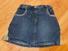 GYMBOREE Denim Jean Skort Girl Size 5 Plus - Adjustable Waist Skirt