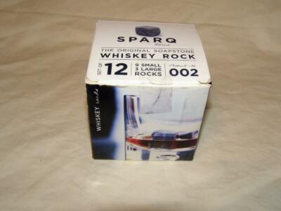 SPARQ The Original WHISKEY ROCKS for Champagne and Coffee also! Set of 12  NEW!