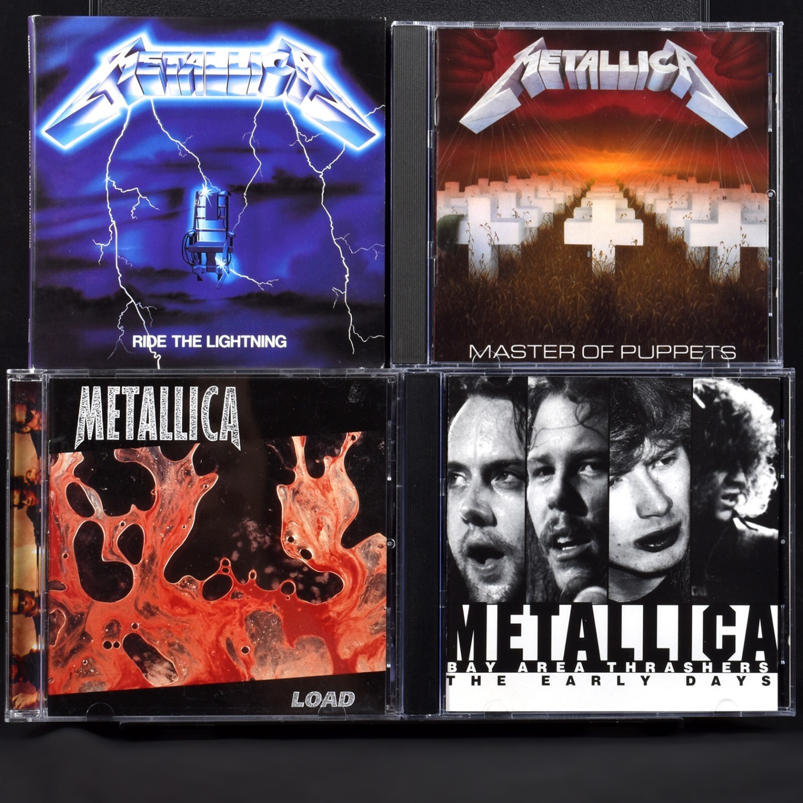 4 CD Metallica Lot Load Master of Puppets Ride The Lightning Bay Area Thrashers