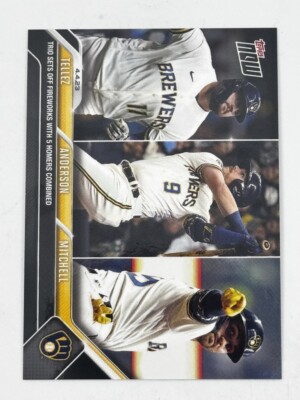 Rowdy Tellez / Brian Anderson / Garrett Mitchell PR430 2023 Topps Now #50