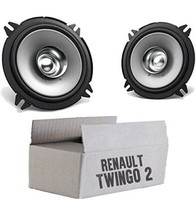 Kenwood Lautsprecher FüR Renault Twingo 2 Front Heck Boxen 13Cm Koax Einbauset