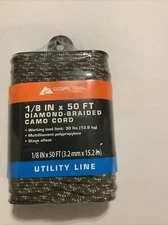 Ozark Trail Diamond Braided Camo Utility Line 1/8" X 50’