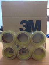 6 ROLLS 3M SCOTCH 371 CLEAR PACKAGING / PACKING TAPE 48MM X 66M FREE 24HR DEL
