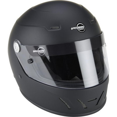 #ad Speedway Motors Lightweight SA2025 Racing Helmet Flt Black L $245.99