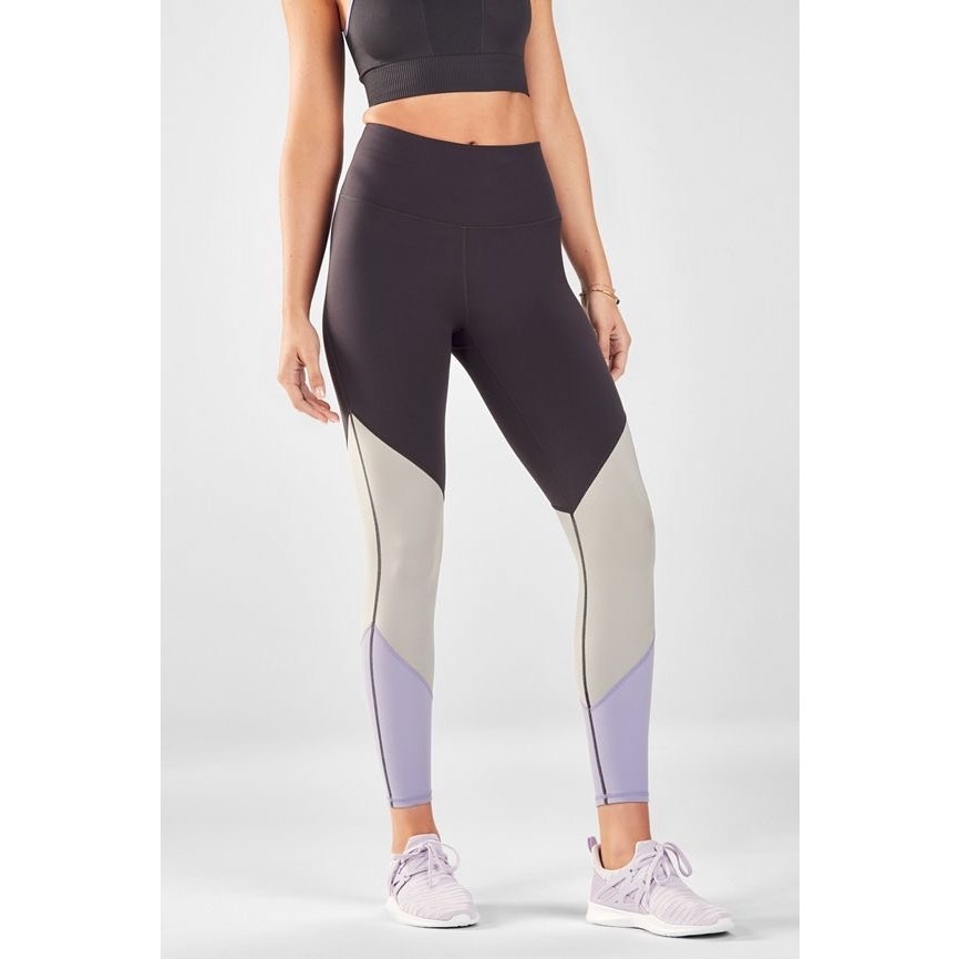 Fabletics Powerhold Yoga Pants in Gray Size S Style 1338M