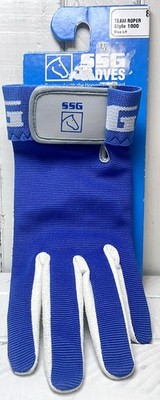 SSG Gloves Team Roper Style 1000 Blue Unisex Size S/8 Single Glove Left Hand