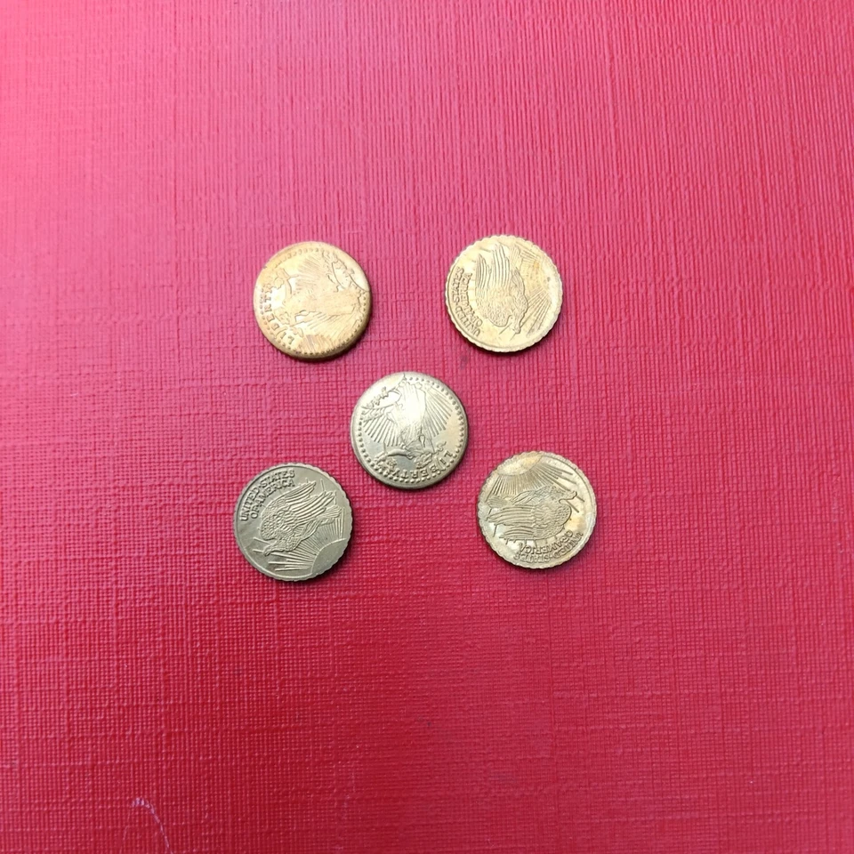 Lot de 5 PIÈCES OR Saint GAUDENS 1907 - Photo 1/1