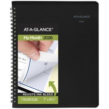 AT-A-GLANCE 2026 Appointment Book Planner, Monthly, 7" x 8-3/4", Medium, Quic...