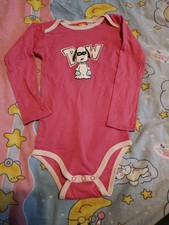 Body Langarm Mädchen Pink Peanuts Snoopy Gr. 98/104
