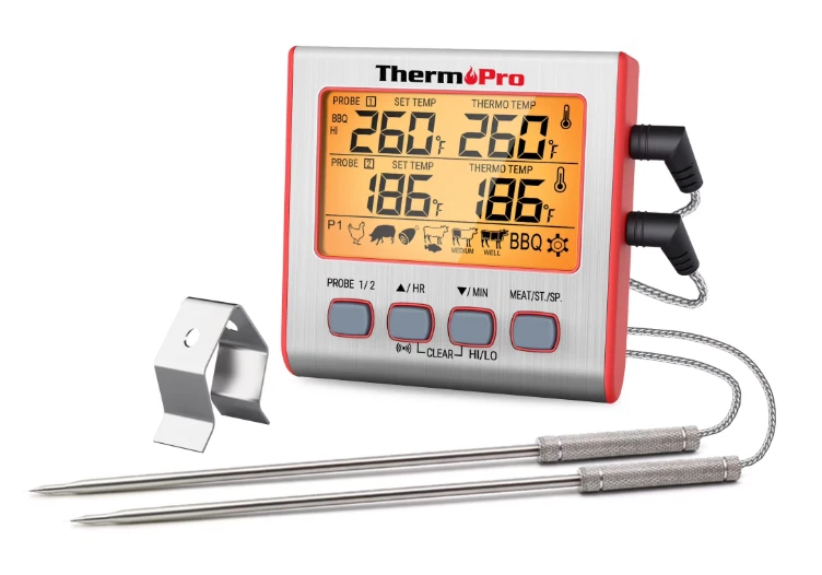 ThermoPro TP17W Thermometer Dual Probe Digital Cooking Grill Thermometer w/Timer
Opens in a new wind