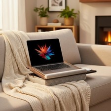 Modern Lap Desk for Laptop with Storage Compartment - Perfect for Couch or Bed