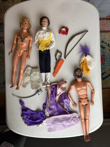 Vintage Barbie John Smith , Aladdin, & Beauty & the Beast Figures/items