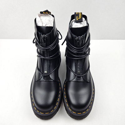 Dr. Martens Jarrick II Laced Black Leather Platform Boots