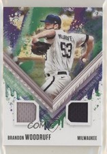 2021 Panini Diamond Kings DK Materials Holo Silver 58/99 Brandon Woodruff 0c7u