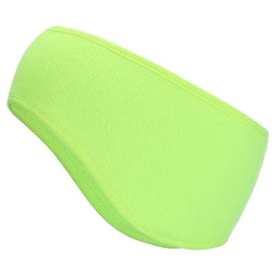 Ear Warmer Headband, Winter Stretchy Running Sweatband, Fluorescent Green
