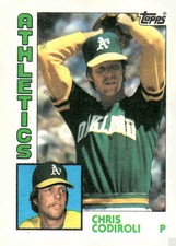 1984 Topps #61 Chris Codiroli