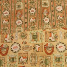 Two Fabric Lot of Debbie Mumm Tuscany Themed Cotton Fabrics