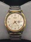 Seiko Automatic 37mm Champagne Day/Date Dial Mens Watch 7009-8219