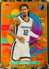2025 Topps Finest Basketball Orange Refractor Ja Morant #175