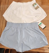 2 Nike Dri Fit Women s Running Shorts XL Mid-Rise 3" Brief Lined-NWT-See Descrip