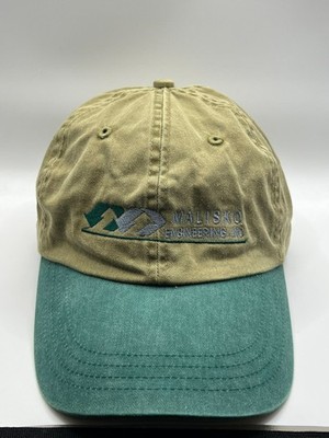 Anvil Malisko Engineering Hat Unisex Adjustable Khaki Green Embroidered Cap