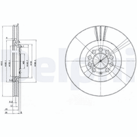 2X Bremsscheibe Vorderachse FüR Audi Seat Skoda VW A3 TT Roadster Ibiza III IV