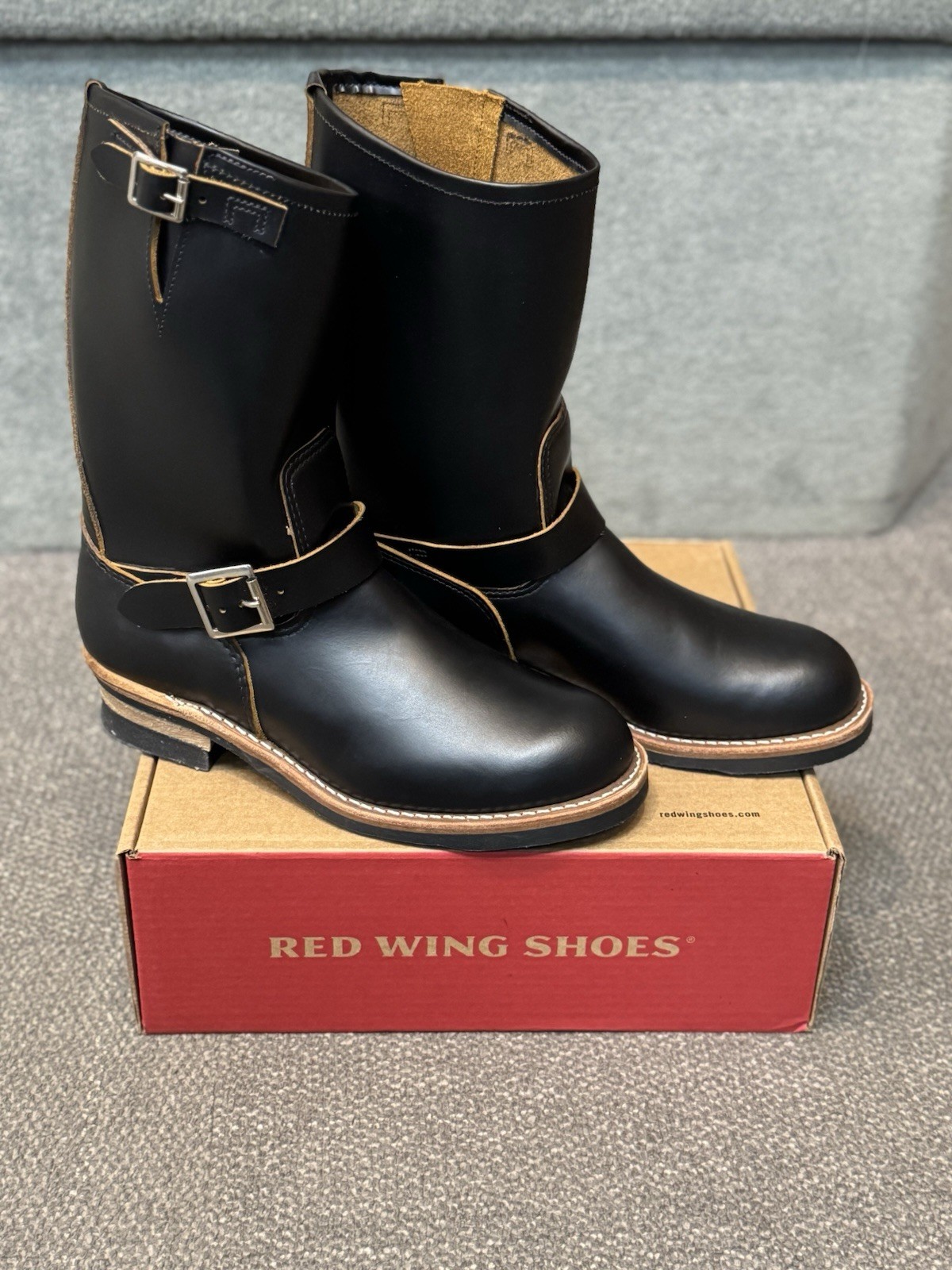 Red Wing Heritage #2966 Engineer Boot Black Klondike Leather Size 10.5D