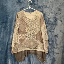 TEMPO PARIS Multicolored With Multiple Print Front and Back Women’s Size Large