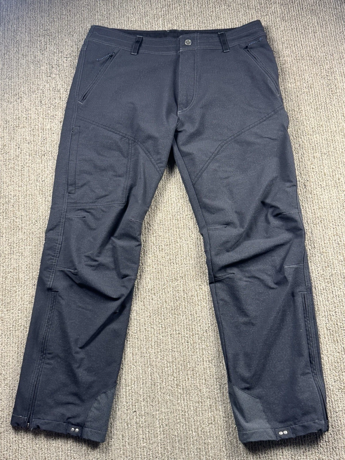 Kuhl Mens 36x30 Klash Pant Softshell Water Resistant Hiking Outdoor Lined Grey