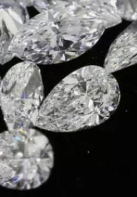 5-tlg CVD Diamant Pear Cut D IF 2.5 x 4 mm AGI Zertifiziert 0.40 Ct