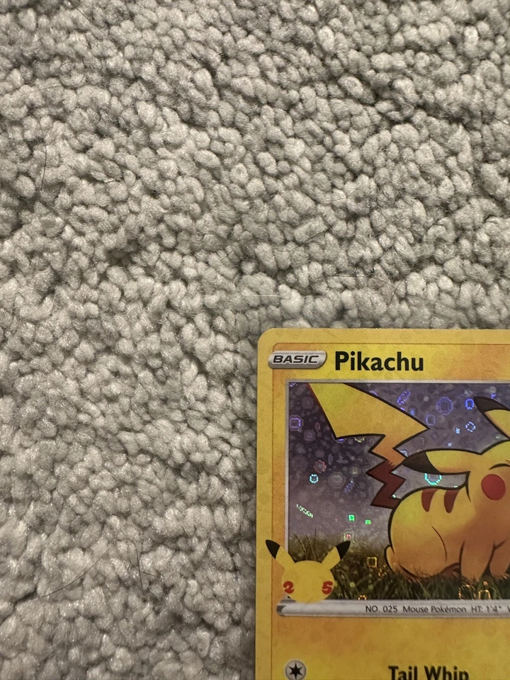 General Mills Pikachu SWSH039 25 Aniversario Estampado Promo Casi Como Nuevo Casi Nuevo Foto 2 de 4