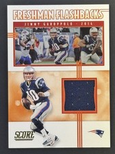 2020 Score Jimmy Garoppolo Freshman Flashbacks Relic Card #FF-JG