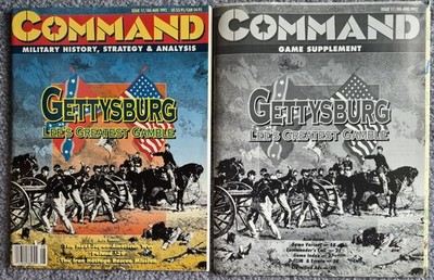 Command Magazine #17 New Unpunched game: Gettysburg Lee's Greatest Gamble, 1992