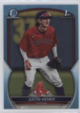 2023 Bowman Draft Chrome Sky Blue Refractor Justin Riemer #BDC-182 11o2
