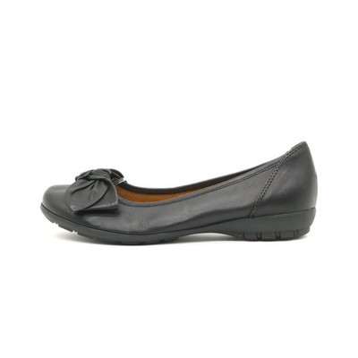 Gabor Damen Ballerinas EU 36 Ballerina Schleife Schwarz Komfort