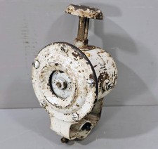 Antique Ea Labs Klaxon Style Plunger Ooga Bicycle Horn White W Handlebar Mount