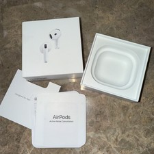 Empty Box Only - Apple AirPods 4, Active Noise Cancellation, Manual A3055 A3056