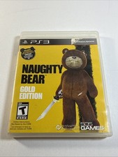 Naughty Bear: Gold Edition (Sony PlayStation 3 PS3, 2011) Case And Game