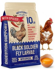 Black Soldier Fly Larvae Chicken Feed 10lb High Protein Calcium Treats