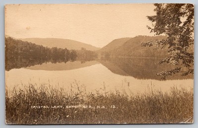 Crystal Lake - New Hampshire - Eastern Illustrating Co Postcard RPPC