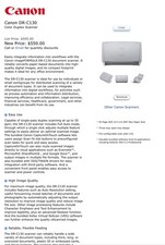 Canon imageFORMULA DR-C130 Document Scanner