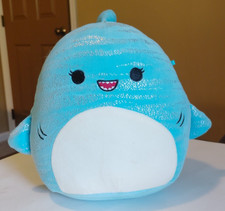 Squishmallows Lamar Blue Whale Shark 🦈 8 in Plush Kellytoy 2023