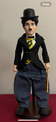 Vintage 1972 CHARLIE CHAPLIN DOLL 18'' Bubbles Inc. Milton Bradey
