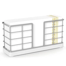 Wican Vertical Stance Bathroom Napkin Holder Takes Up Less Space for Small Gu...